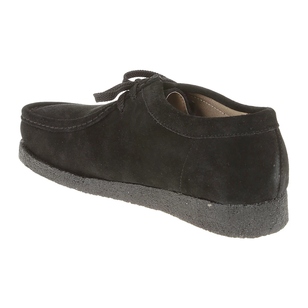 Sebago Zwarte platte schoenen Derby Cam Black Heren