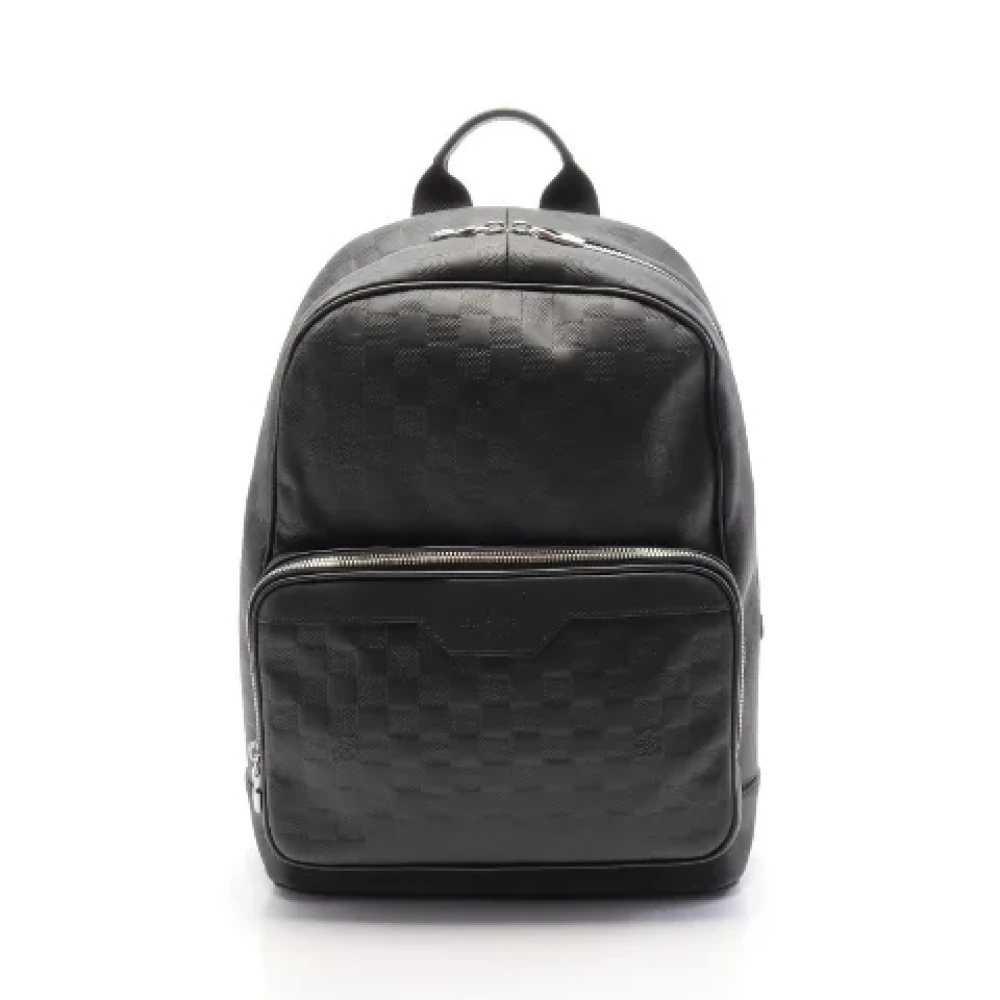 Louis Vuitton Vintage Pre-owned Leather backpacks Black Dames