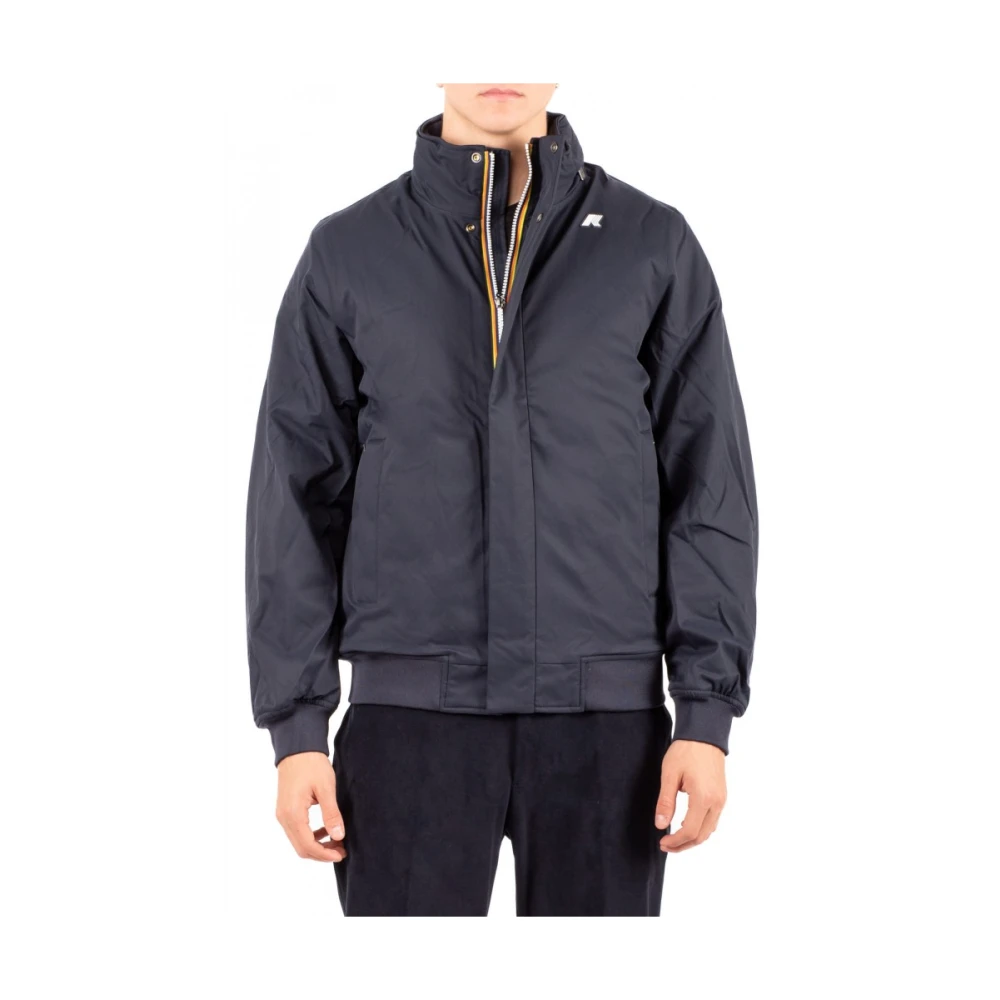 K-Way Uomo Blu Amaury Twill Marmotta - Corto Giacche - Corto Giacche - L - Immagine 3