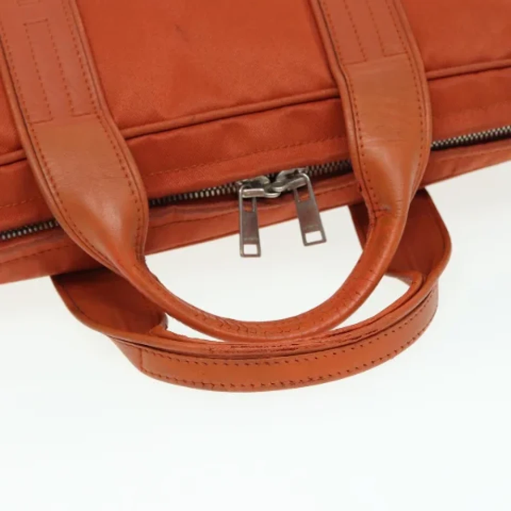 Hermès Vintage Pre-owned Canvas handbags Orange Dames