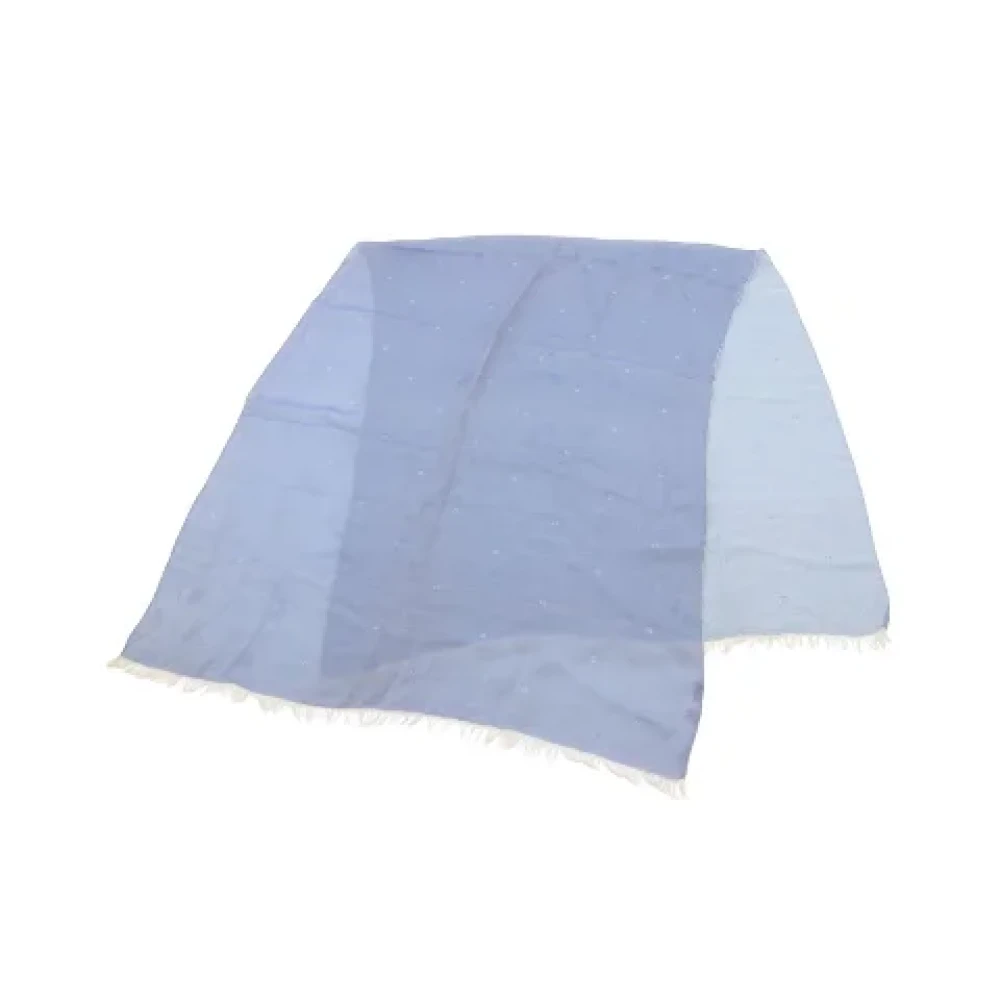 Hermès Vintage Pre-owned Silk scarves Blue Dames