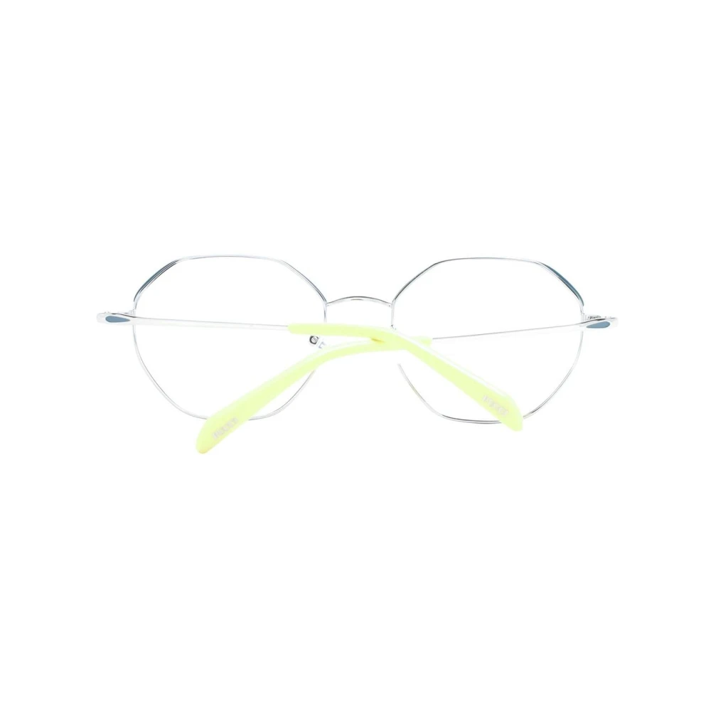 EMILIO PUCCI Stijlvolle Metalen Ronde Optische Monturen Gray Dames