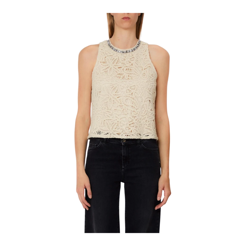 Liu Jo Vrouw Beige Tops Dames, M, Tanktop