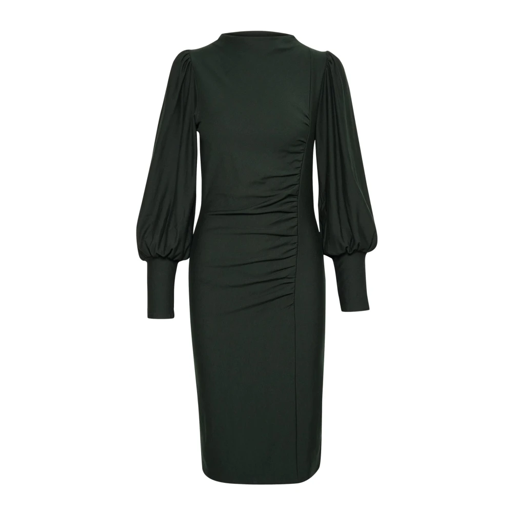 Gestuz Women's Green Midi Dresses, M, Rifagz Puff Dress