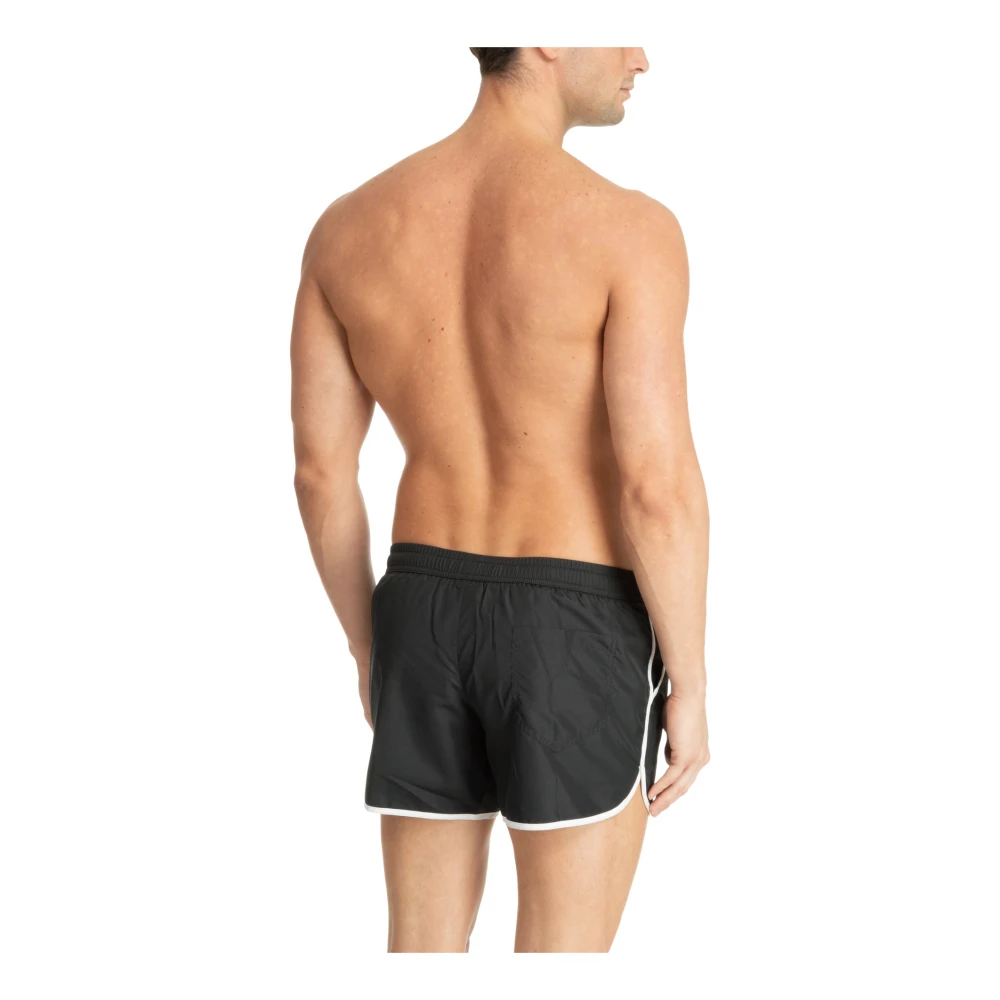 Moschino Double Question Mark Swim shorts Black Heren