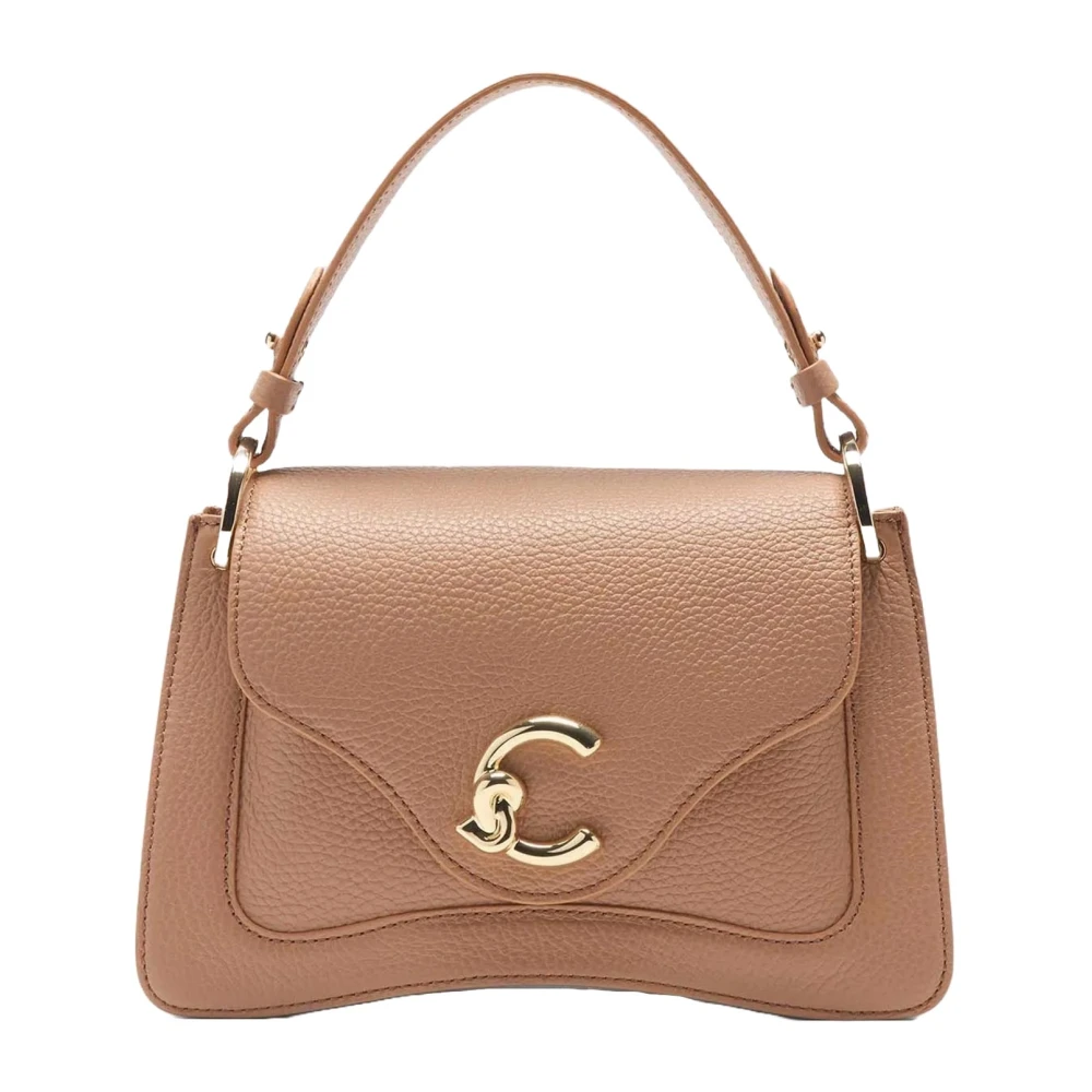 Coccinelle Leren Handtas met Logodetail Brown Dames