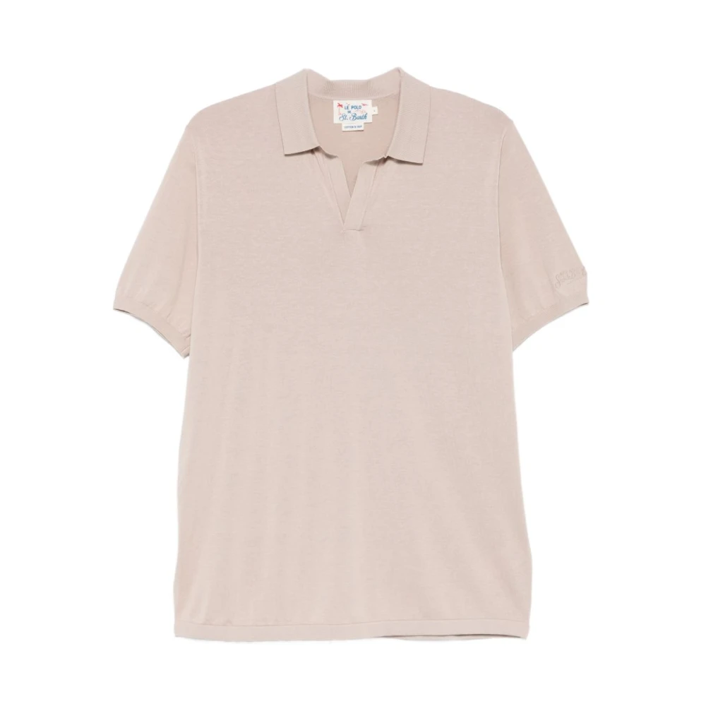 Mc2 Saint Barth Beige Polo Shirts, Male, S, Sloan Cottonsilk