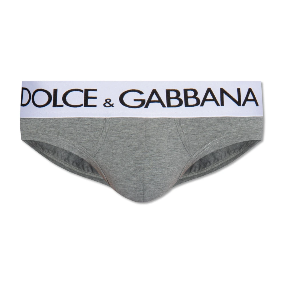 Dolce & Gabbana Onderbroeken met logo Gray Heren
