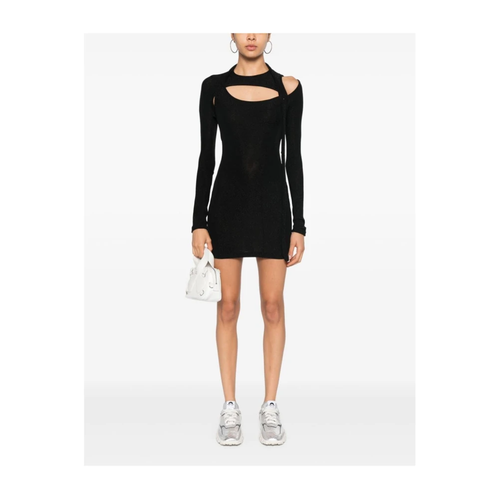 Ottolinger Zwart Metallic Threading Jurk Black Dames