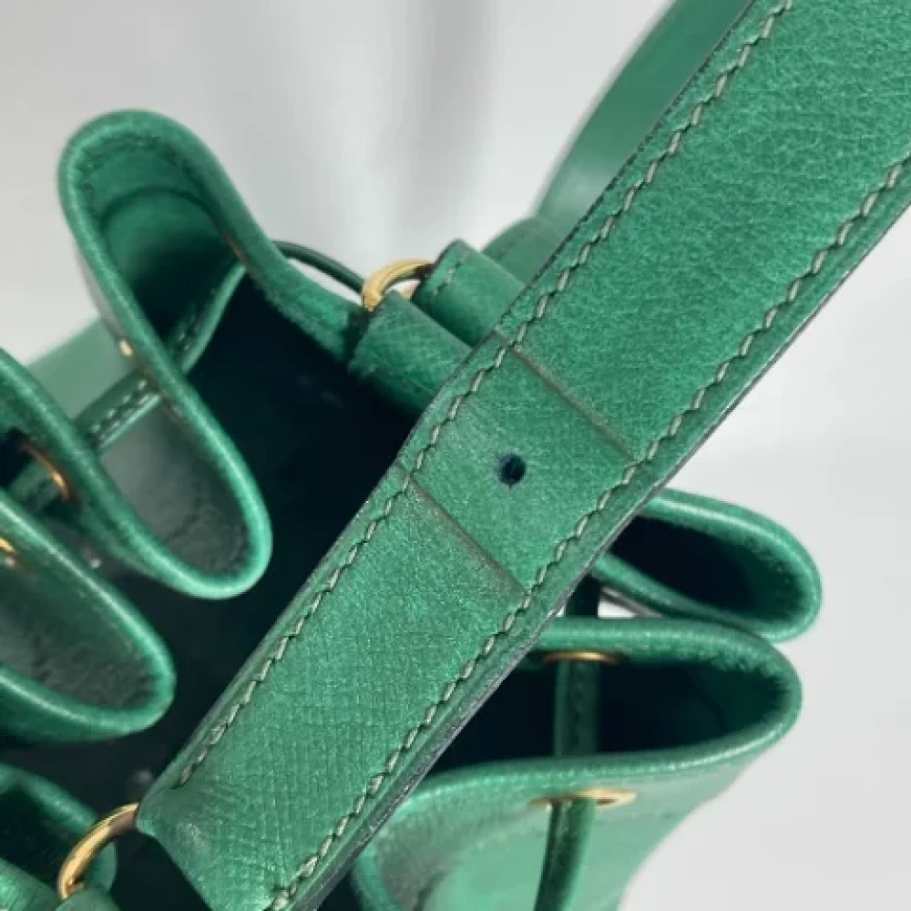 Hermès Vintage Pre-owned Leather shoulder-bags Green Dames