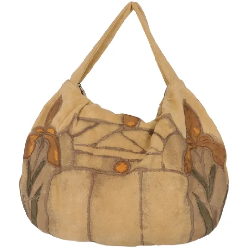 Marni Pre-owned Suede shoulder-bags Beige Dames