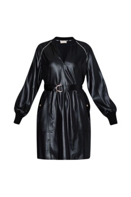 short-black-dress-with-v-neck