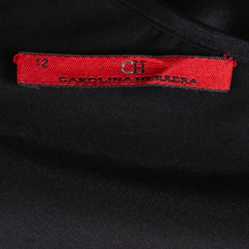 Carolina Herrera Pre-owned Silk tops Black Dames