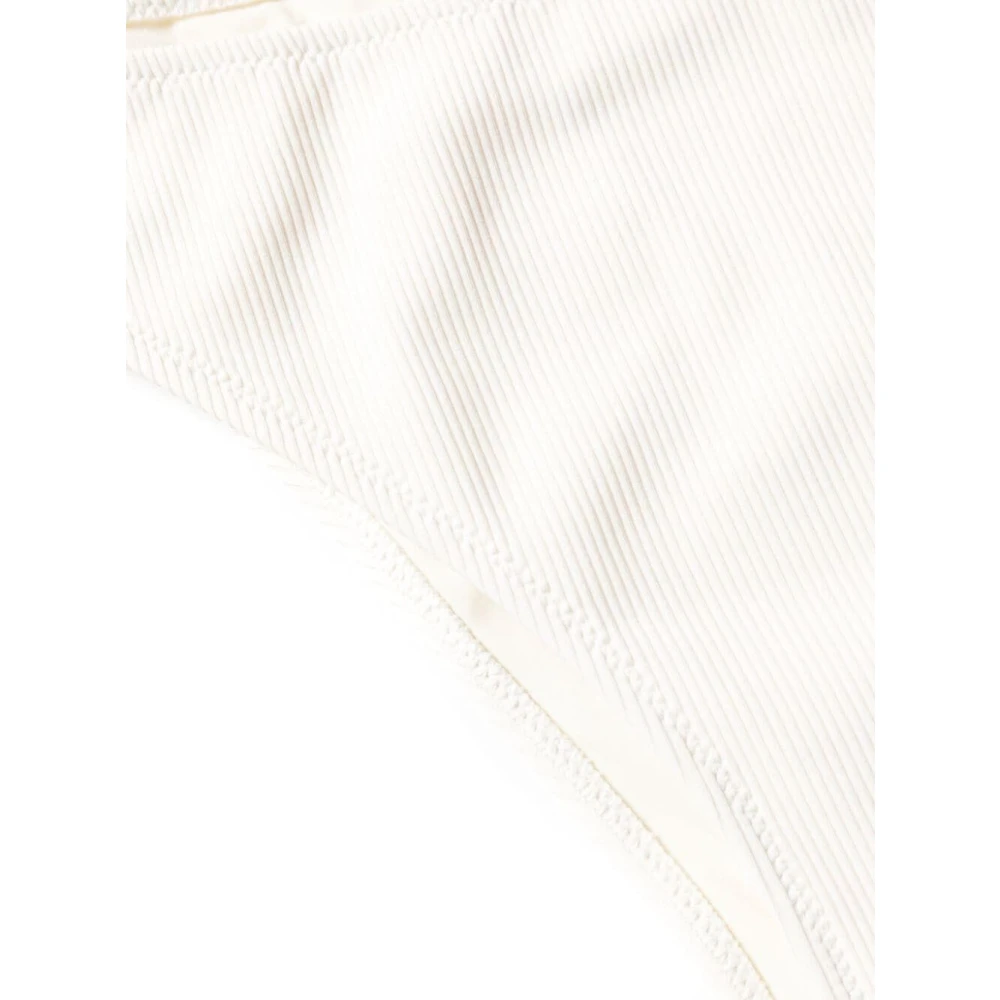 Lido Ivoor Geribbeld Driehoek Bikini Set Beige Dames