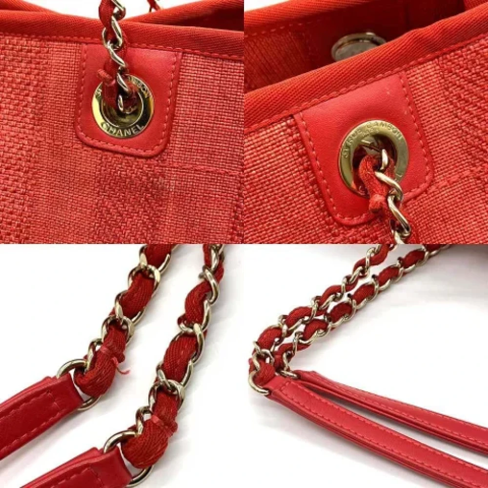 Chanel Vintage Pre-owned Leather chanel-bags Red Dames