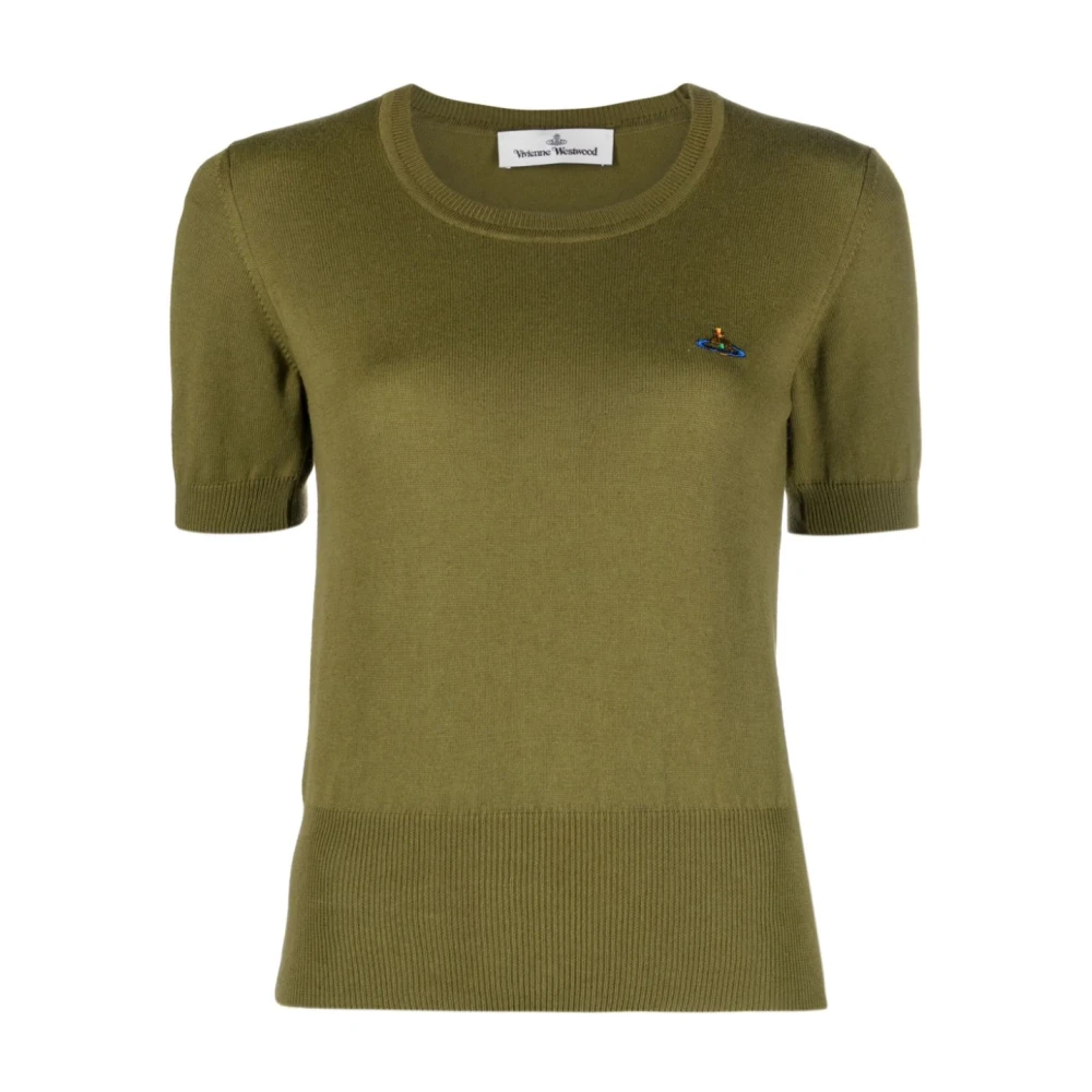Vivienne Westwood Groene Bea Sweater met Geborduurd Logo Green Dames