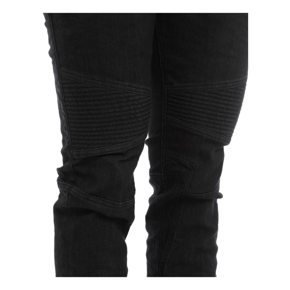 Neil Barrett Katoenen Denim Jeans met Logodetail Black Heren