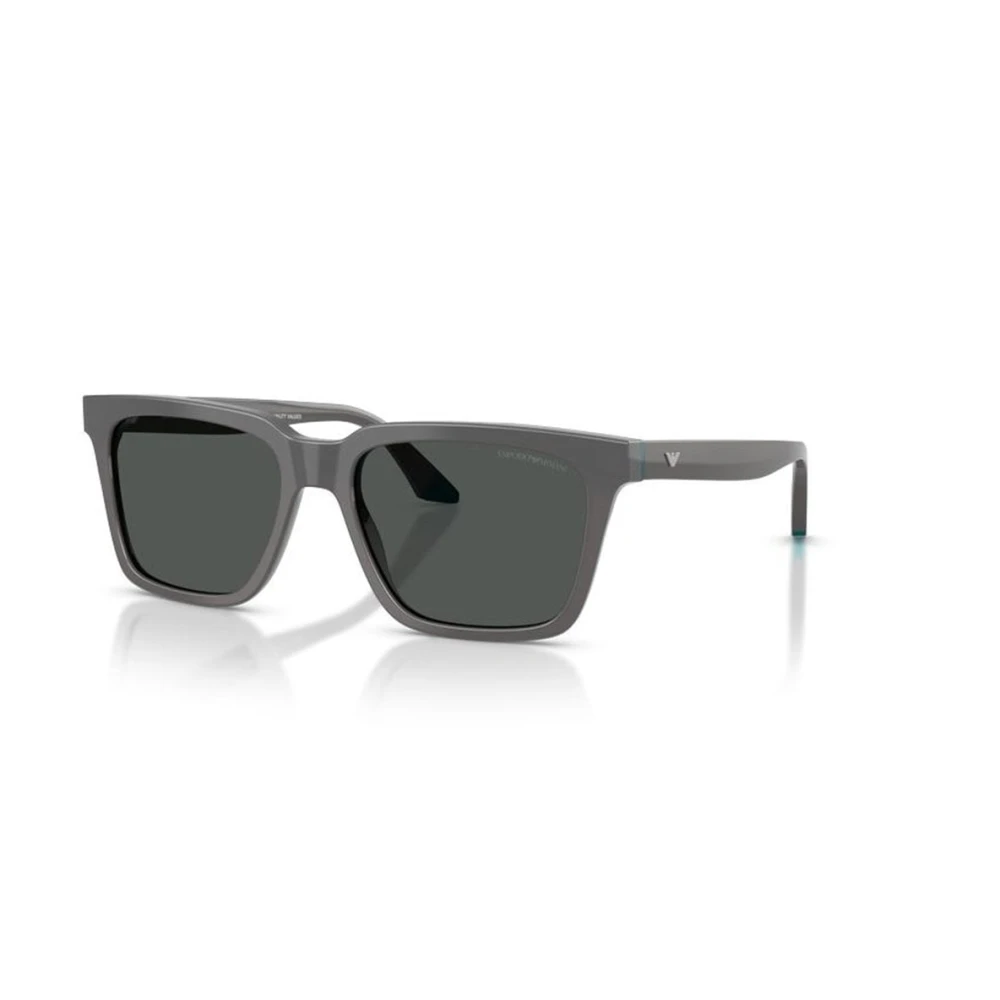 Emporio Armani Men's Gray Sunglasses, 55 Mm, Square Sunglasses