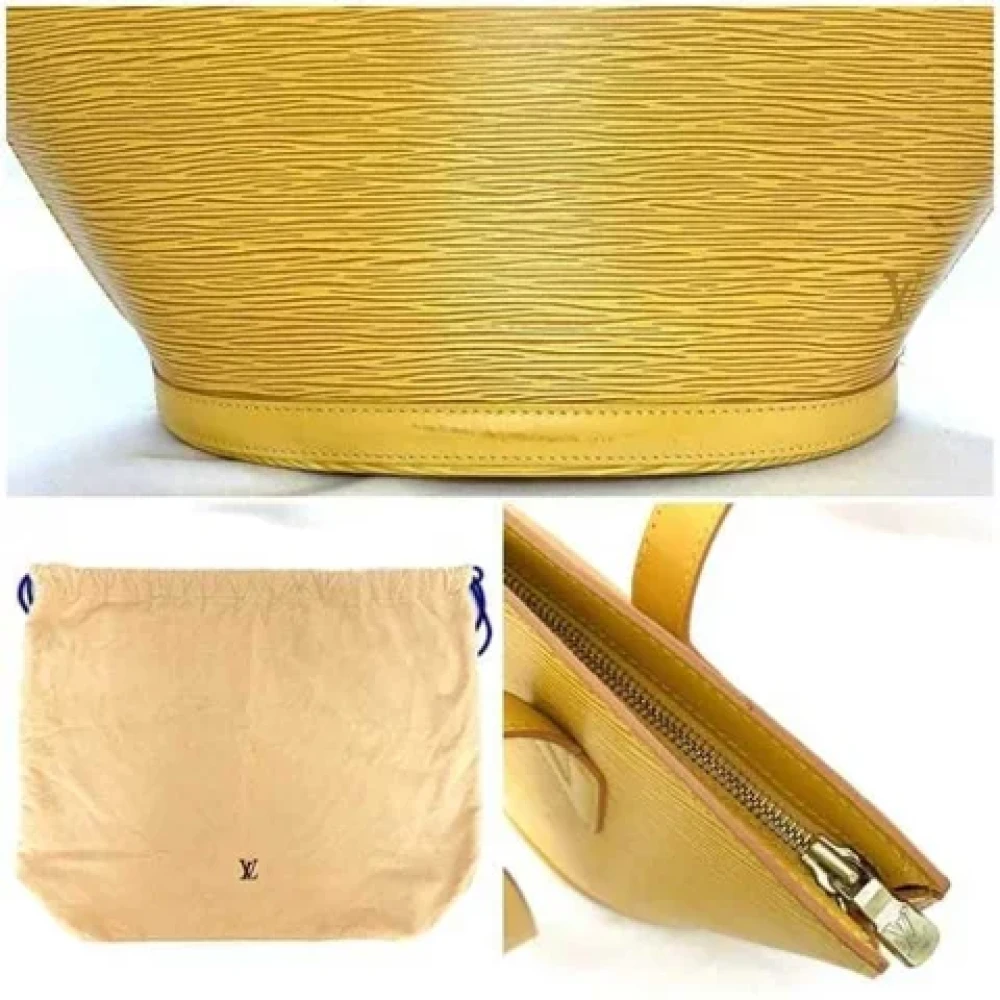 Louis Vuitton Vintage Pre-owned Leather louis-vuitton-bags Yellow Dames