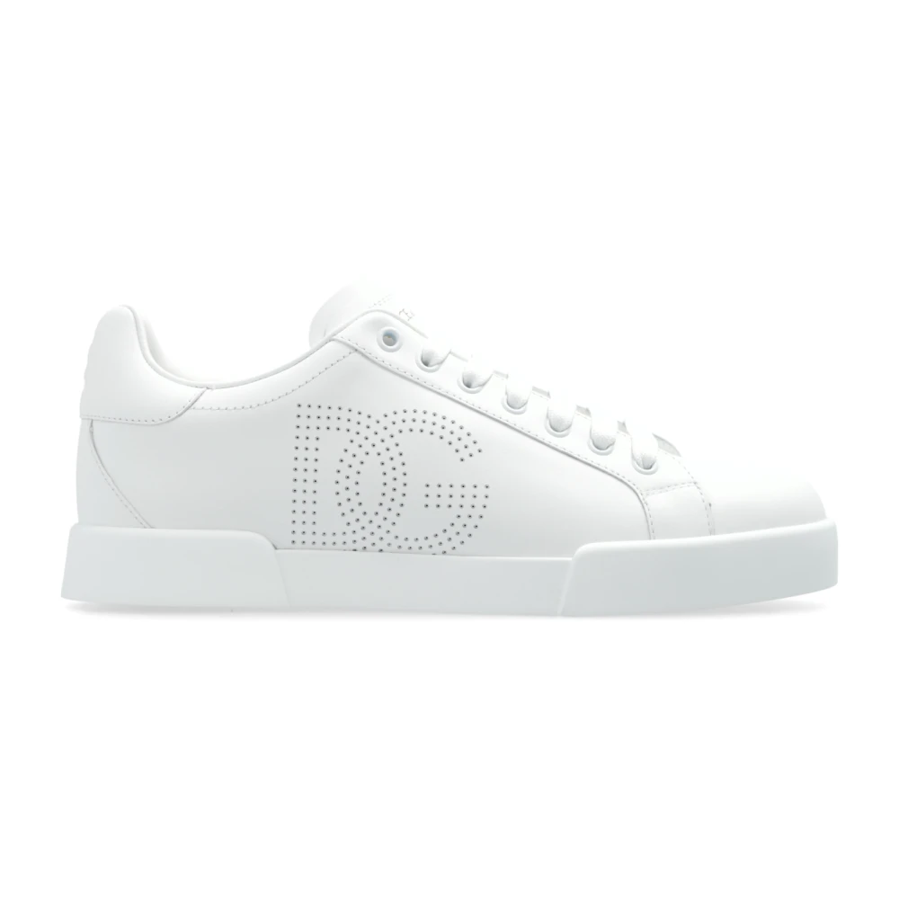 Dolce & Gabbana Women's White Sneakers, 7 Uk, Portofino Trainers