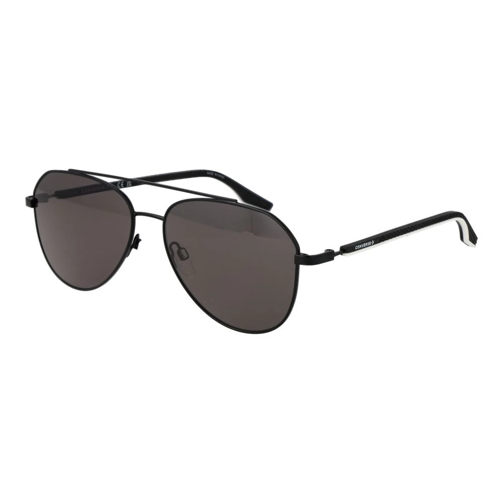 Converse Unisex Black Sunglasses, One Size, Rubber Sunglasses