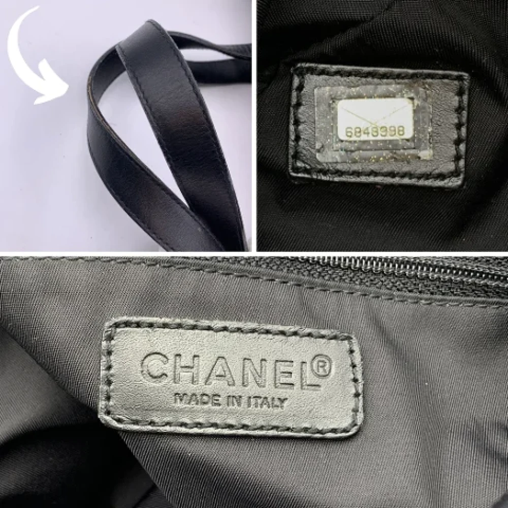 Chanel Vintage Pre-owned Canvas totes Black Dames