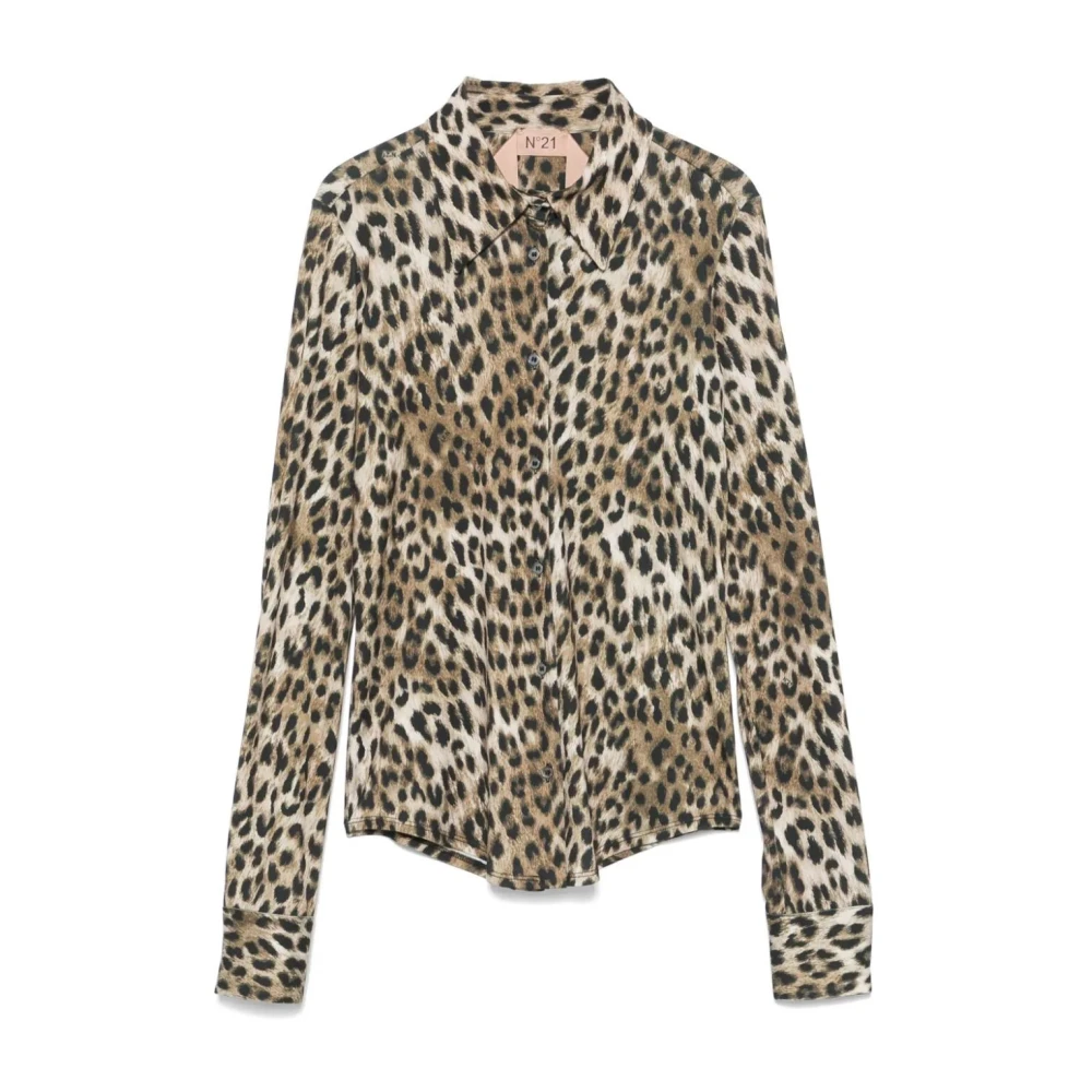 N21 Jersey Shirt Multicolor Dames