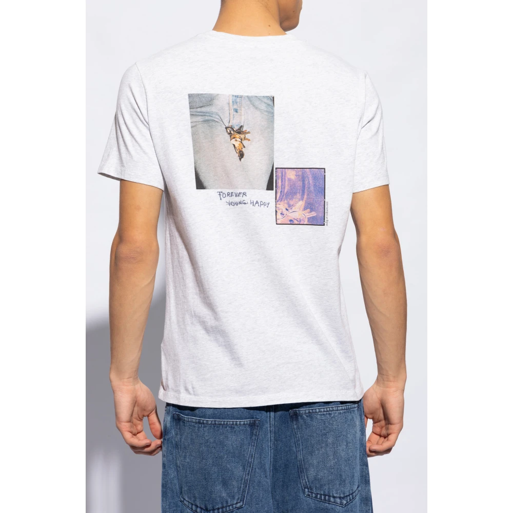 Zadig & Voltaire Bedrukt T-shirt Gray Heren
