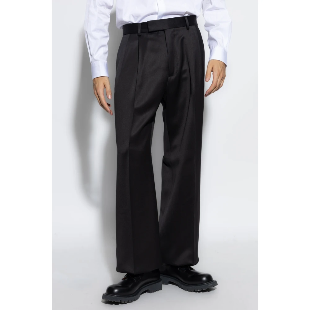 Amiri Geplooide broek Black Heren
