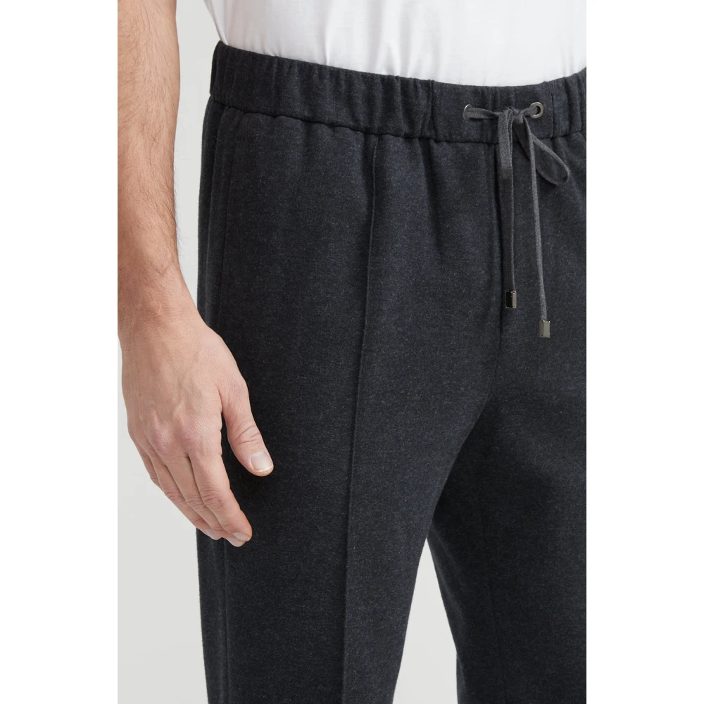PESERICO Katoenblend joggers Gray Heren