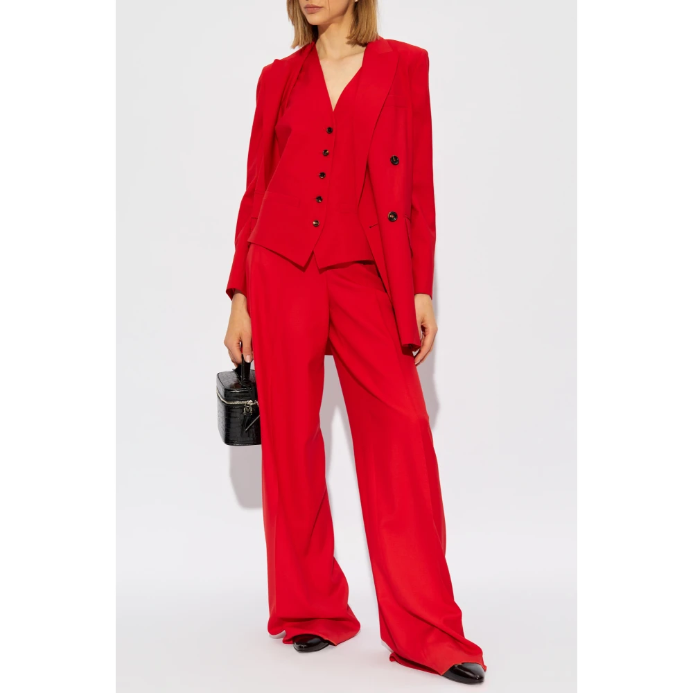 Max Mara Dubbelbreasted jas Nebbie Red Dames