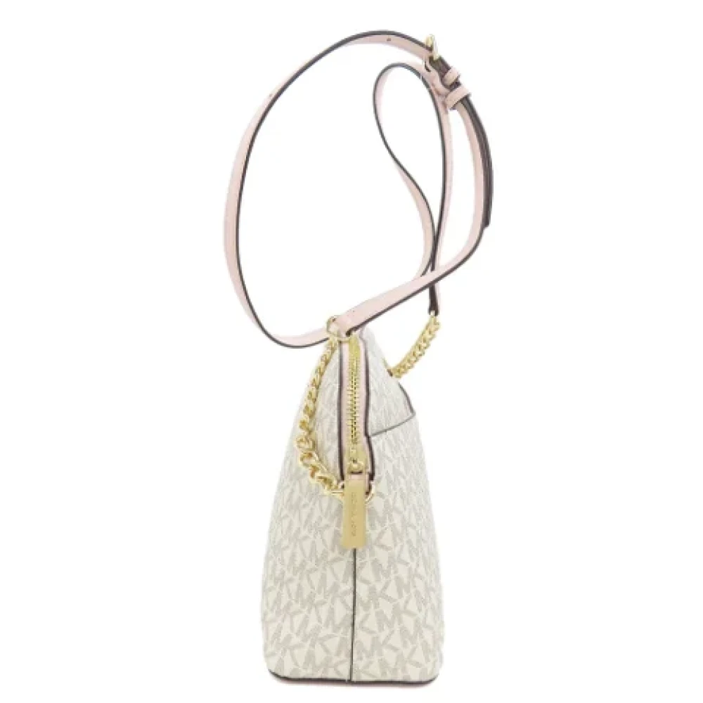 Michael Kors Pre-owned Canvas shoulder-bags White Dames