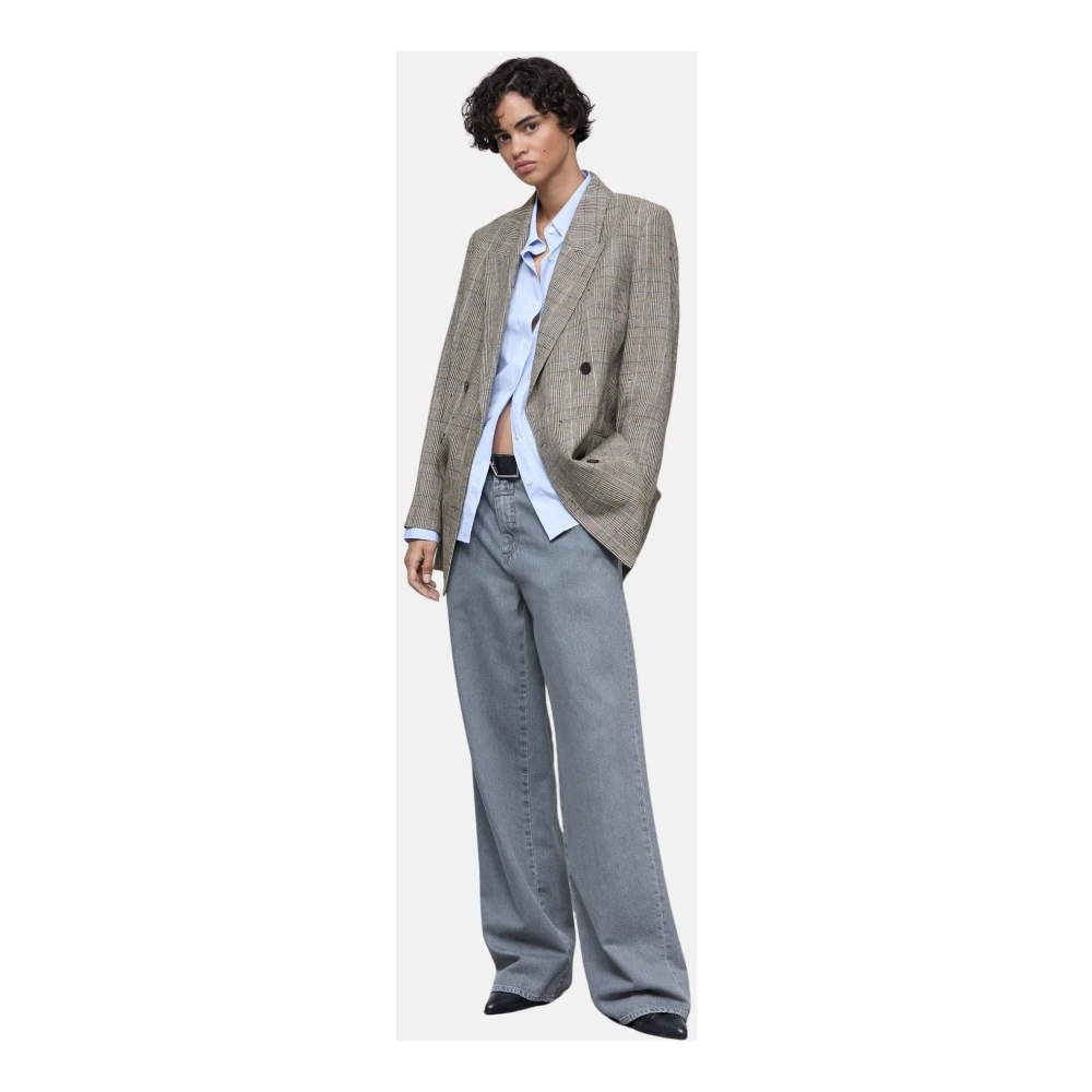 closed Grijze Denim Broek met Rechte Pijpen Gray Dames