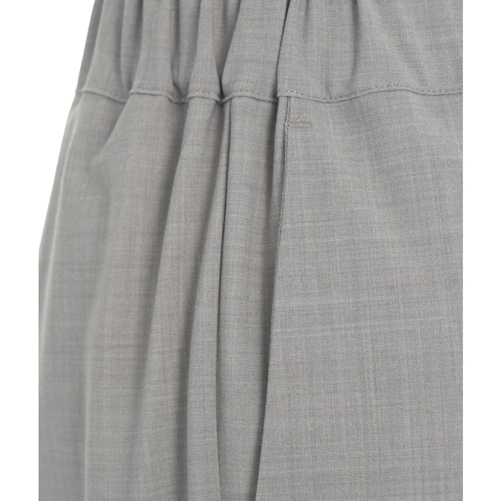 Semicouture Grijze Casual Wollen Broek Gray Dames