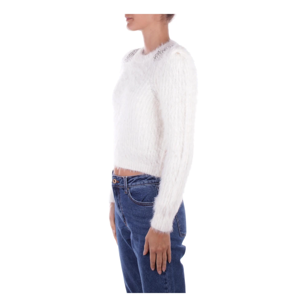 Only Stijlvolle Sweaters met Strass White Dames