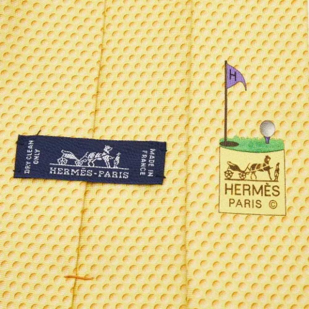 Hermès Vintage Pre-owned Silk tops Yellow Heren