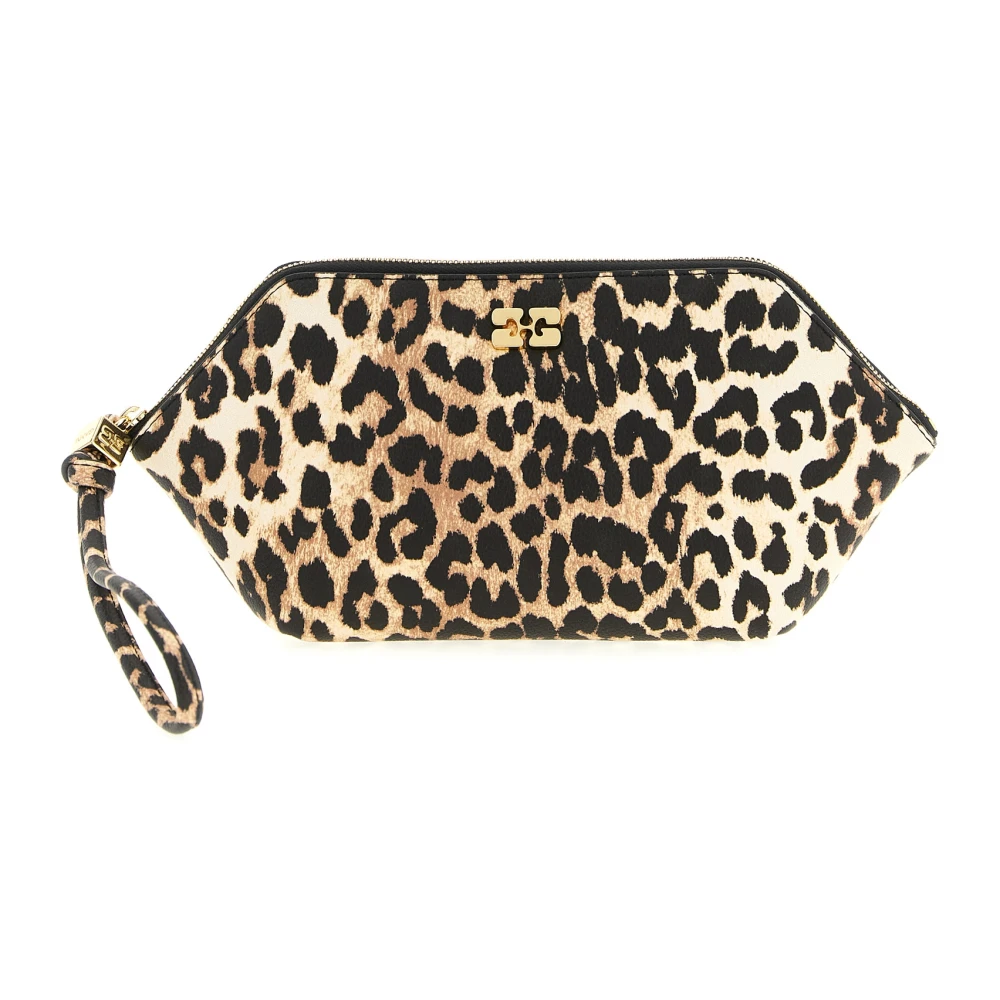 Ganni Donna Marrone Bou Make Up Pouch