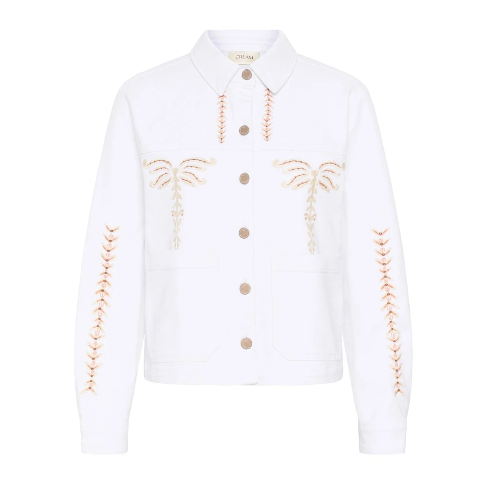 Cream Mujer Blanco Chaquetas, Talla: L