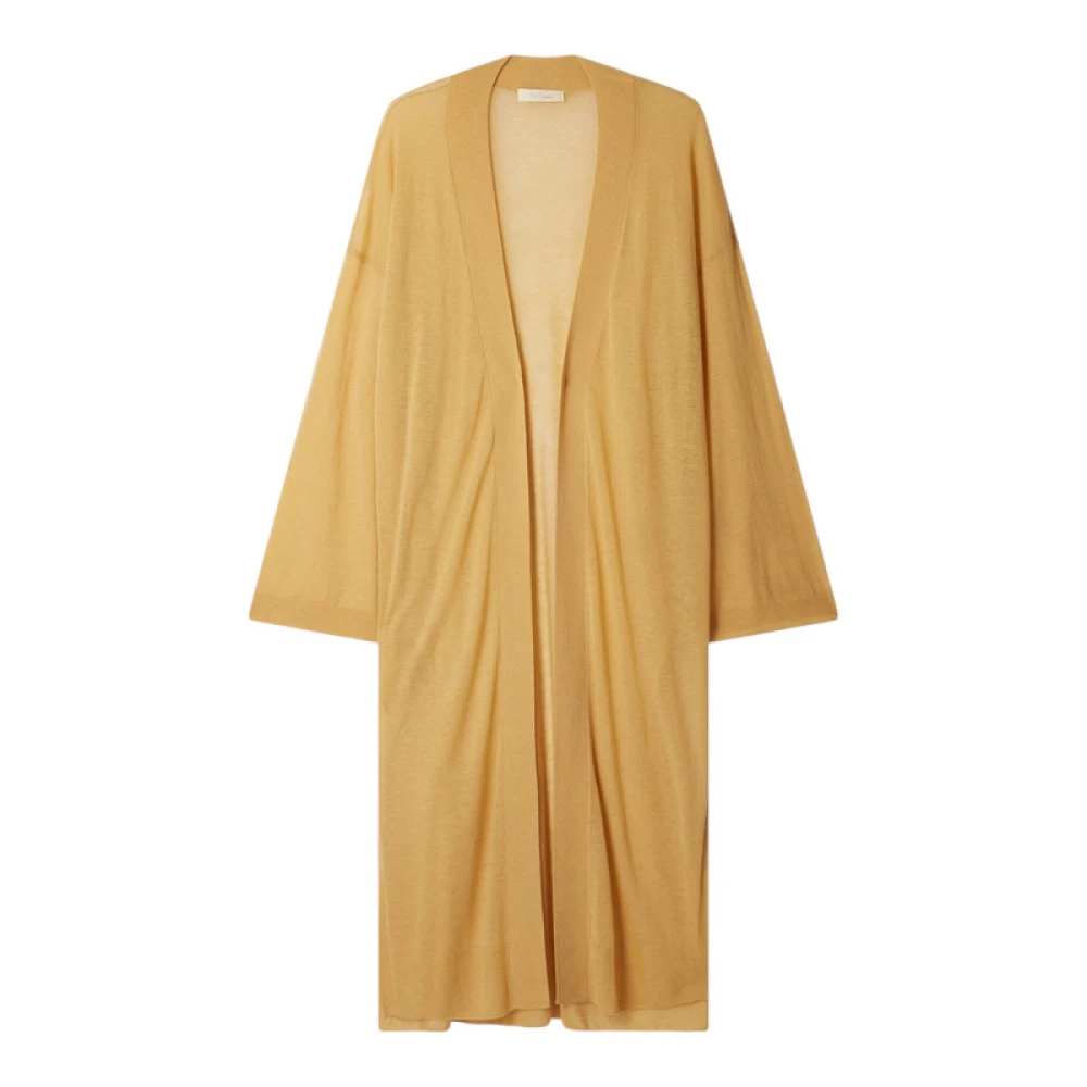 Mes Demoiselles Mosterdgele Wol Oversized Vest Orange Dames