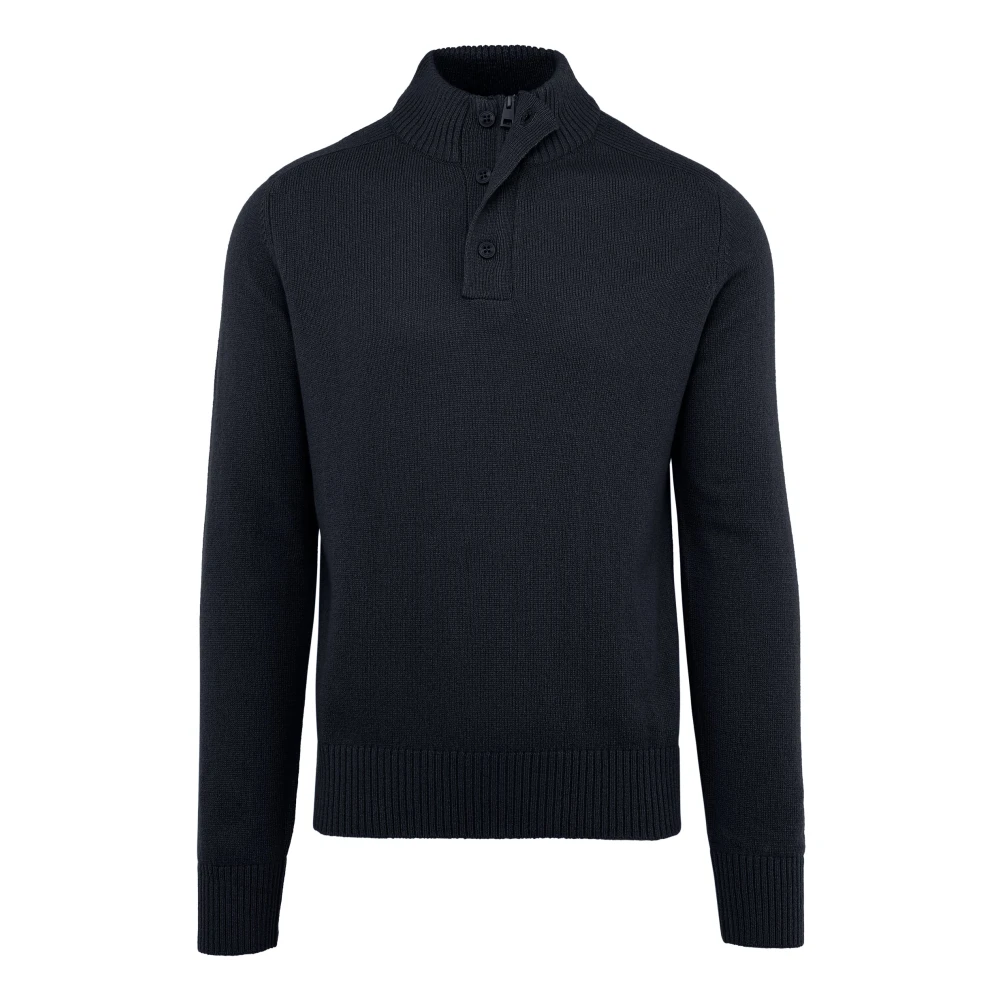 Bomboogie Uomo Blu - Maglione A Collo Alto In Merino - Knitwear - 3XL