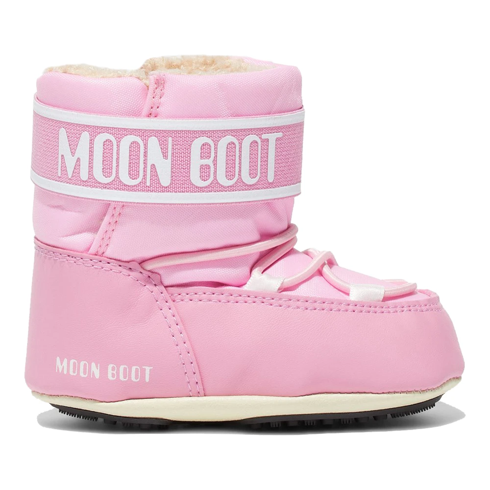 Moon Boot Ljusrosa Nylon Vaggskor Pink, Unisex