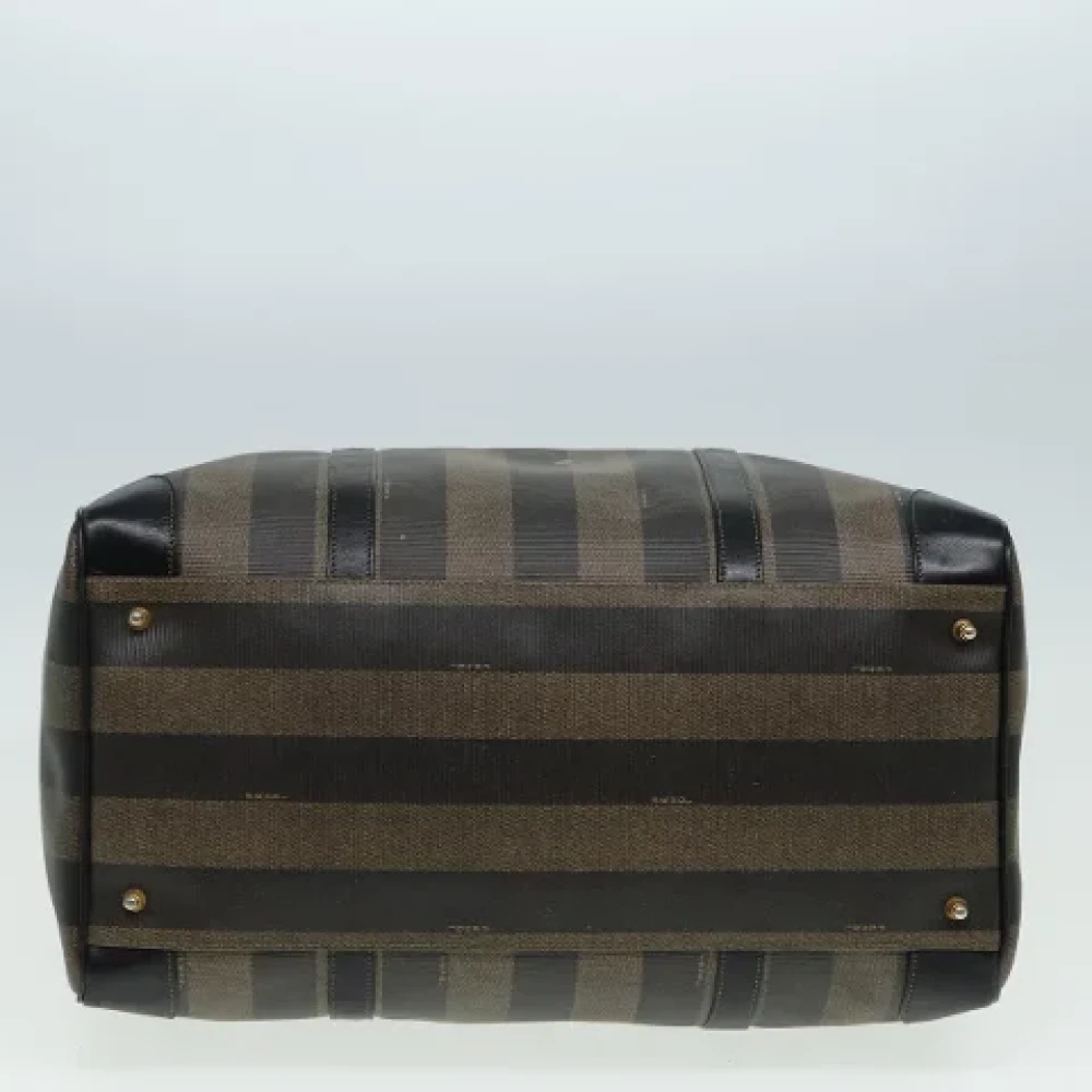 Fendi Vintage Pre-owned Nylon travel-bags Brown Dames