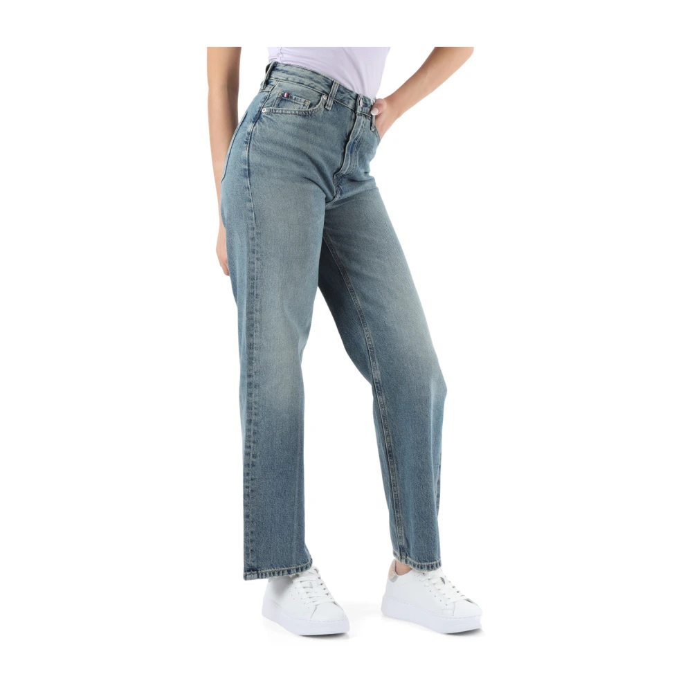 Tommy Hilfiger Relaxed Straight High Waist Jeans Blue Dames