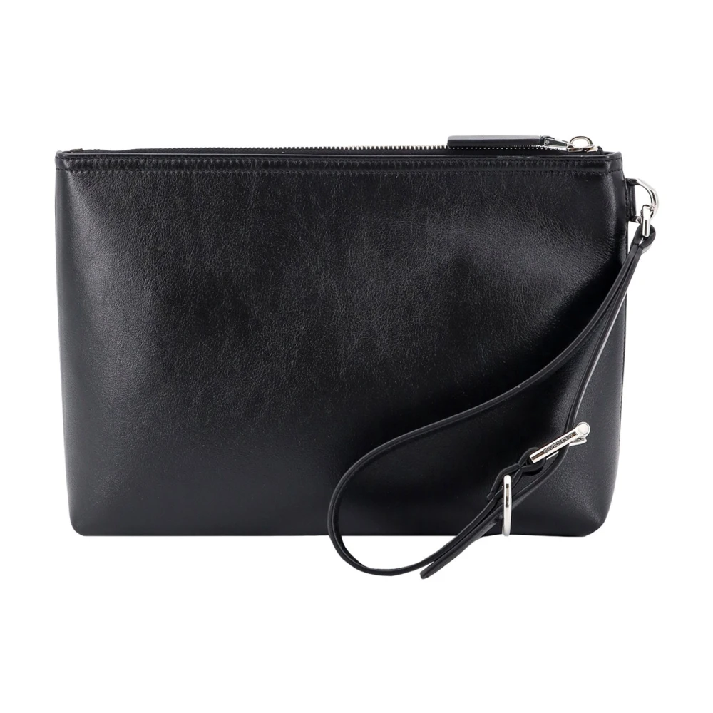 Givenchy Voyou pouch van generfd leer Black Heren