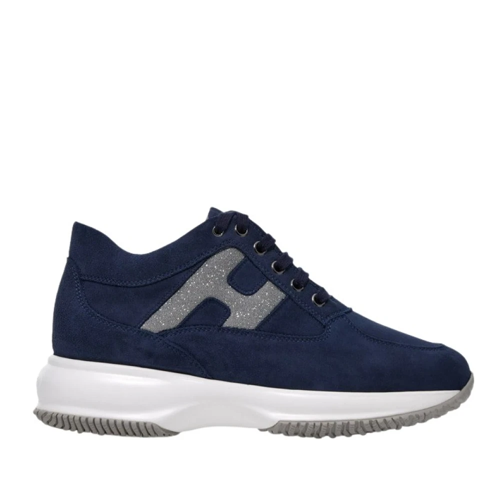 Hogan Women's Blue Sneakers, 4 1/2 Uk, Interactive Trainers