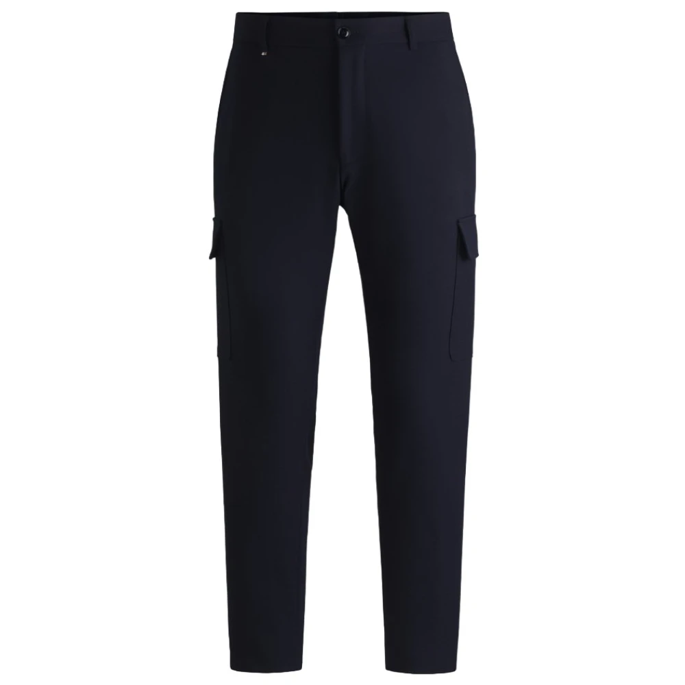 Hugo Boss Blauwe Cargo Broek met Zakken Blue Heren