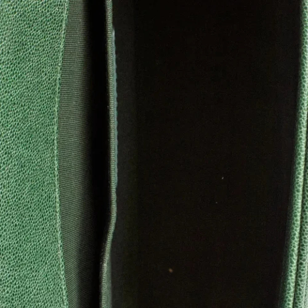Chanel Vintage Pre-owned Leather chanel-bags Green Dames