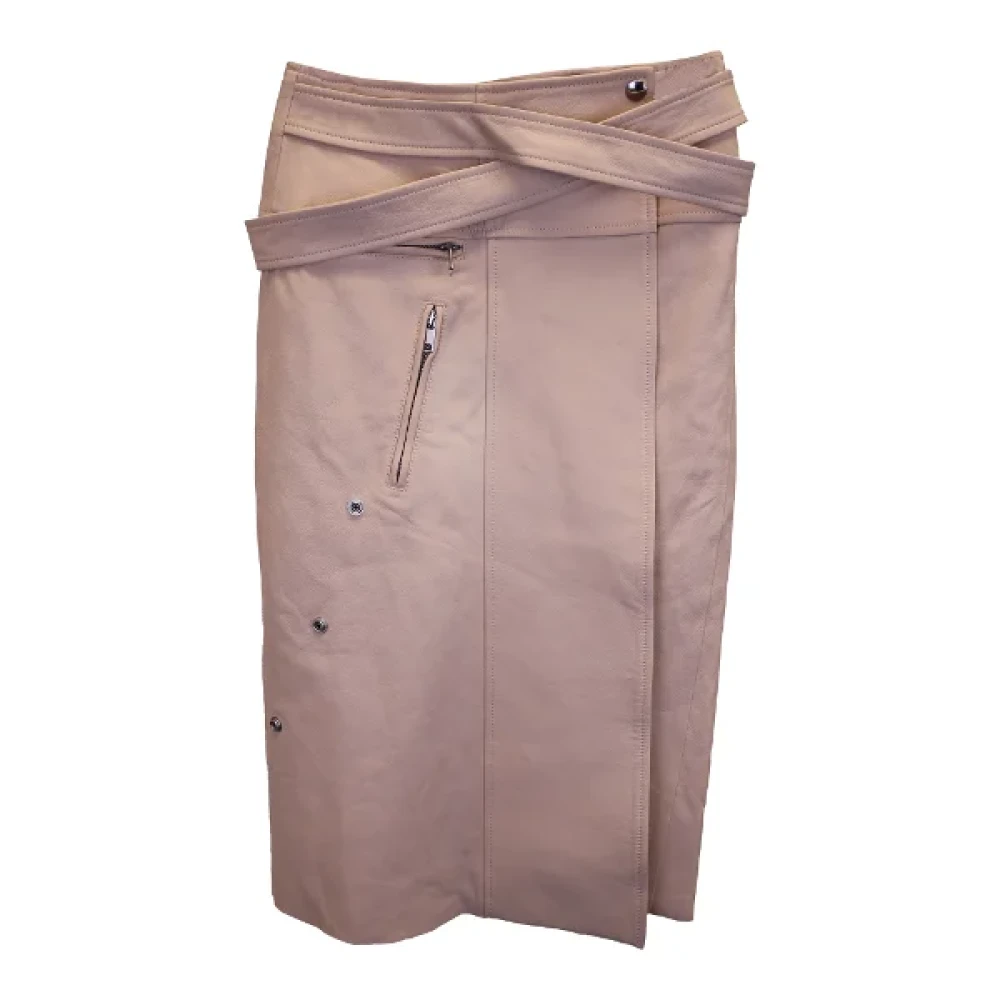 Alexander McQueen Pre-owned Leather bottoms Pink Dames