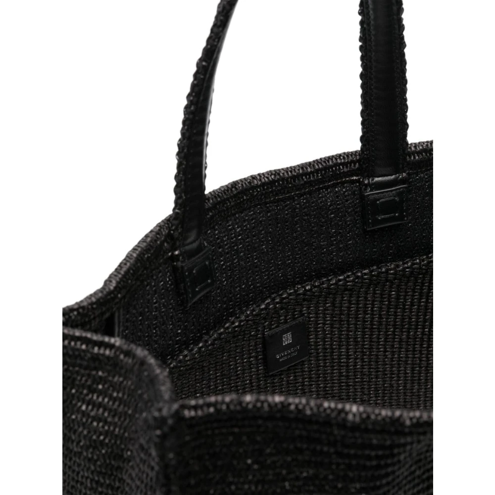 Givenchy Raffia Tote Tas G-Tote Lijn Black Dames