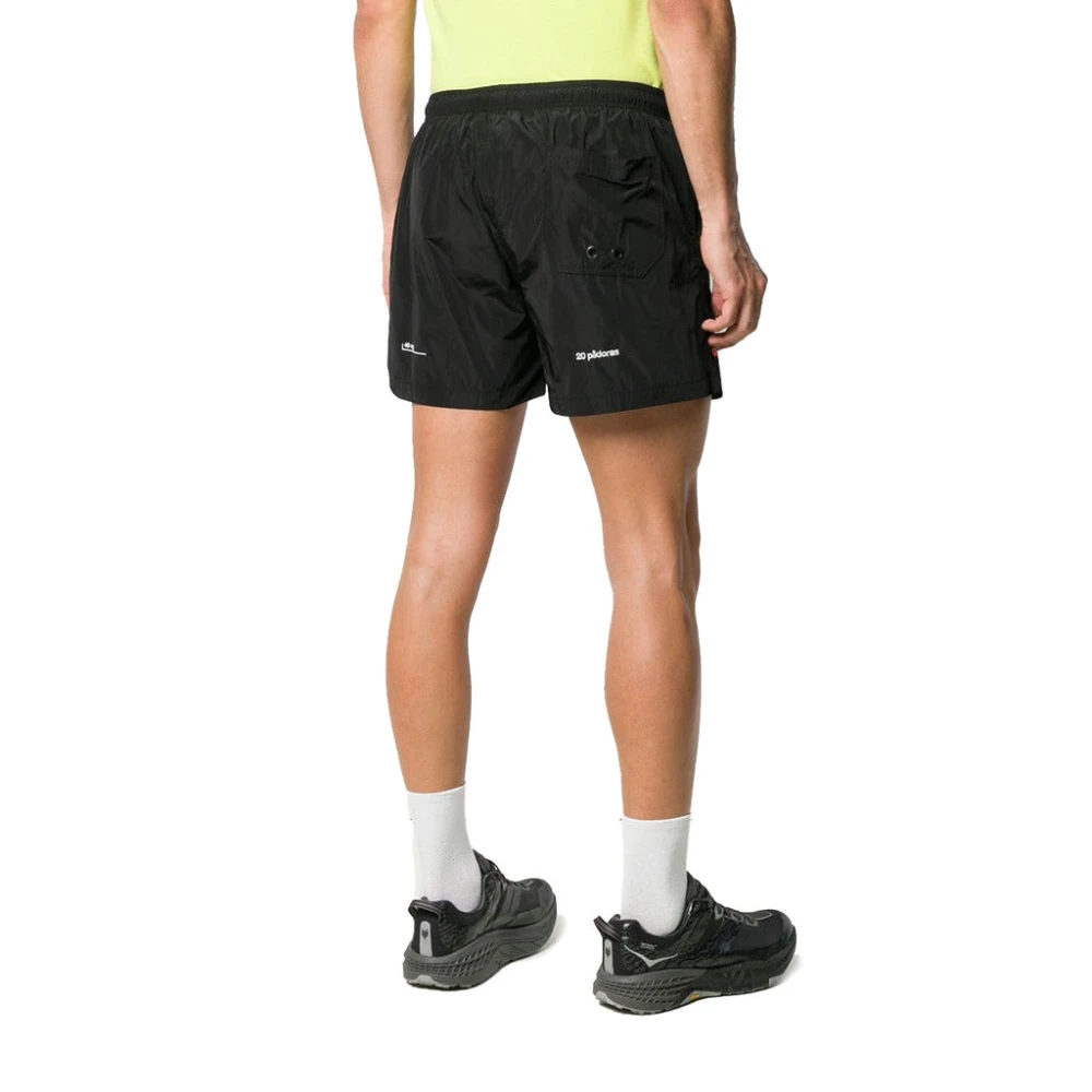 Marcelo Burlon Heren Boxer Zwembroek Geborduurd Logo Black Heren